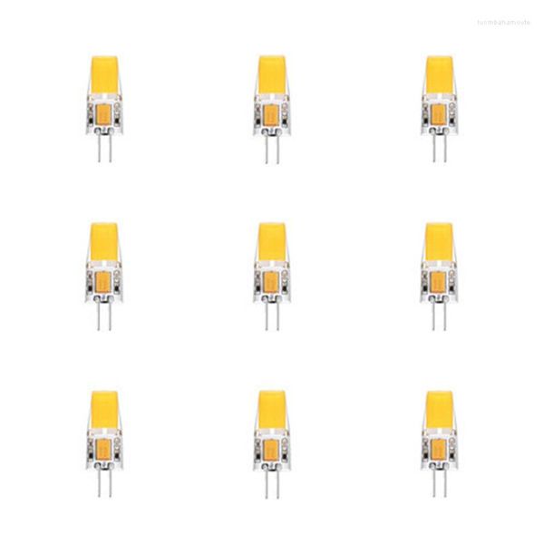 Lampadina a LED Mini G4 dimmerabile AC DC 12V / AC220V SMD COB 6W 9W Lampada in silicone Bianco caldo / Bianco Angolo di luce a 360 gradi