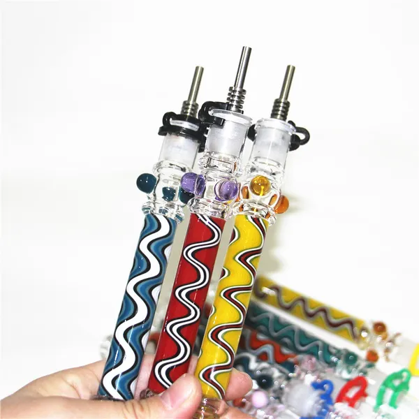 Quarz Shisha Nektar Nagel Kit Rig Stick Shisha Hand Rauchen Wasserpfeifen Filter Tip Tester Tube Mini Dab Stroh Nägel