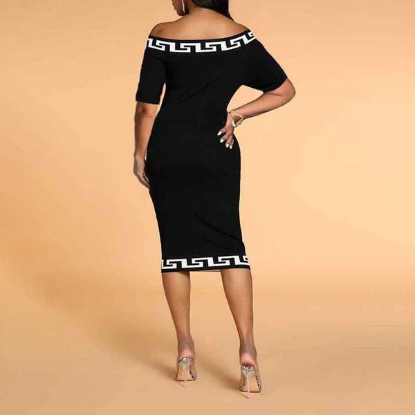 Designer -Kleid Casual Kleid übergroße Frauen karierte Modetasche Hüfte diagonale Schulterkleid Nachtclub Rock Langes Kleid
