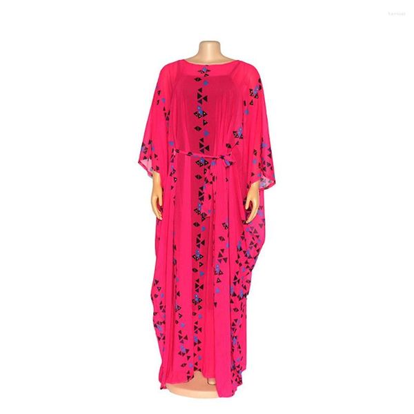 Roupas étnicas 2023 Verão Autumn Robe Tradicional African Fairy Dress 2 peças vestidos para mulheres Dashiki Long Maxi