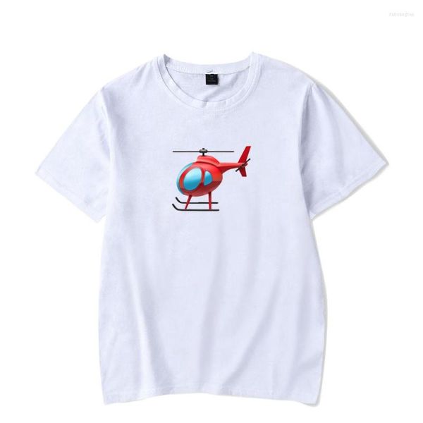 Kadın Tişörtleri Tony Lopez Merch Elicopter 2d Baskılı Pamuk Gömlek Günlük Kısa Kollu Büyük Boy Tişört Giysileri O boyun Normal Kpop