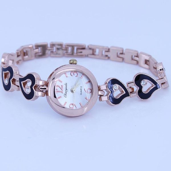 Pulseira de pulseira Bracelete de joalheria da moda Mulheres mulheres analógicas de aço inoxidável de aço inoxidável relógio O34 para presentes