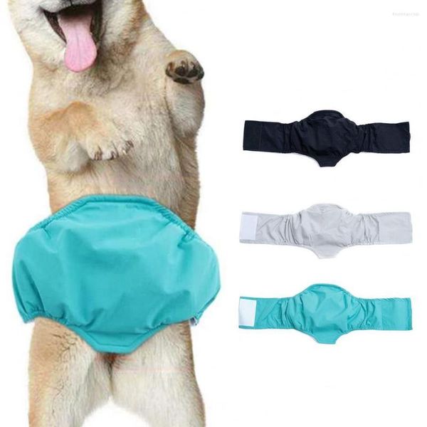 Собачья одежда щенка для подгузников дышащие многоразовые физиологические штаны Пет на животе