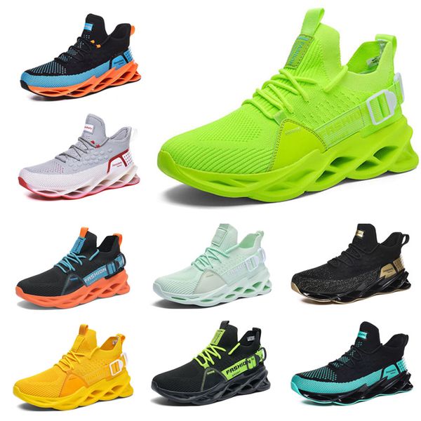 scarpe da corsa da uomo scarpe da ginnastica di moda General Cargo nero bianco blu giallo verde verde acqua sneakers sportive traspiranti da uomo trentaquattro