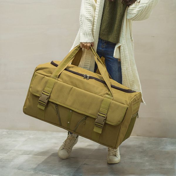 Eşyalar su geçirmez büyük kapasiteli askeri taşıma çantası erkek spor fitness çantası açık taktik el çantası yoga duffel sırt çantası 230311