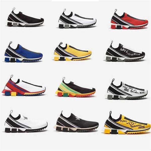 2022 scarpe firmate Sorrento Sneakers da uomo in tessuto elasticizzato Jersey Slip-on Sneaker Lady bicolore in gomma micro suola traspirante scarpa casual J5AE