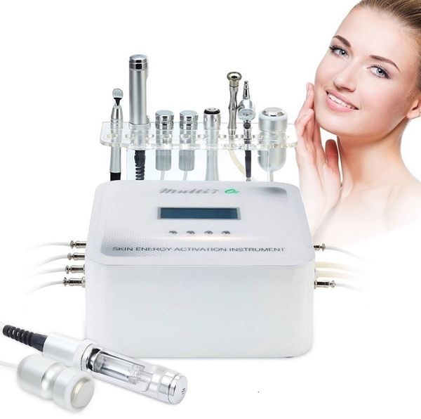 7 in 1 Mesoterapia Terapia di raffreddamento RF Micro corrente Dermapen Microneedling System Salon Spa Beauty Machine Face Lifting Skin Rejuvenation An