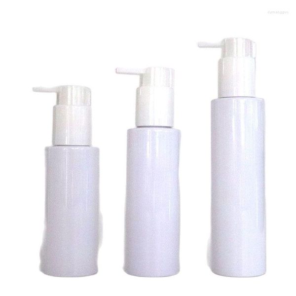 Bottiglie di stoccaggio 100/120/150ml Detergente viso Presse Pompa Bottiglia PET Bianco Shampoo Mousse Dispenser di sapone Essenza Lozione riutilizzabile