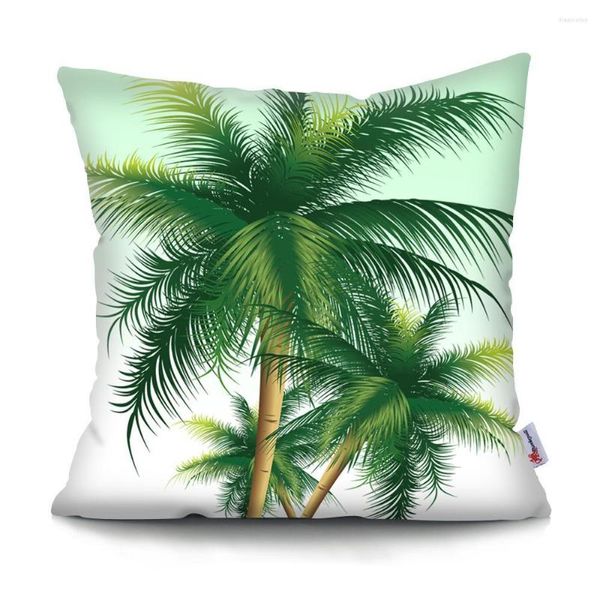 Travesseiro de travesseiro Tropical Sofá Cover Home Decoration Brovenchcase Throw Coconut Tree Tapa Decorativa