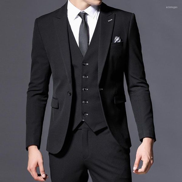 Мужские костюмы 2023 Black Slim Fit Muds Must