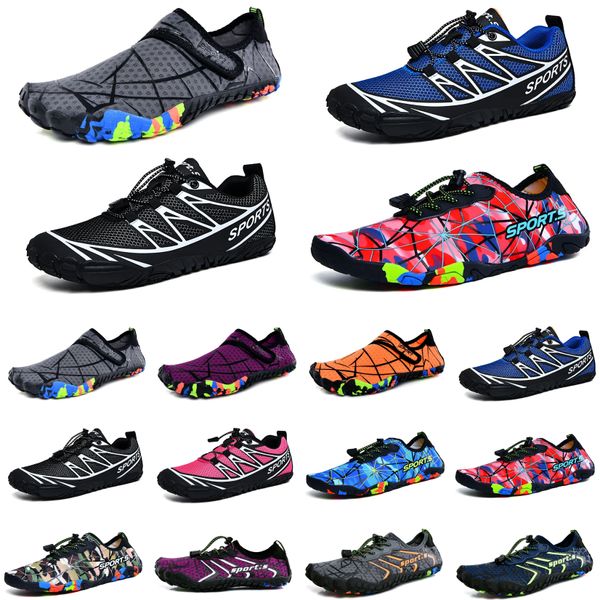 Scarpe da scoglio verde rosa nero argento scarpe da trampolino scarpe da spiaggia coppia sneakers creek con suola morbida grigio pelle a piedi nudi snorkeling guado fitness scarpe da ginnastica sportive da donna