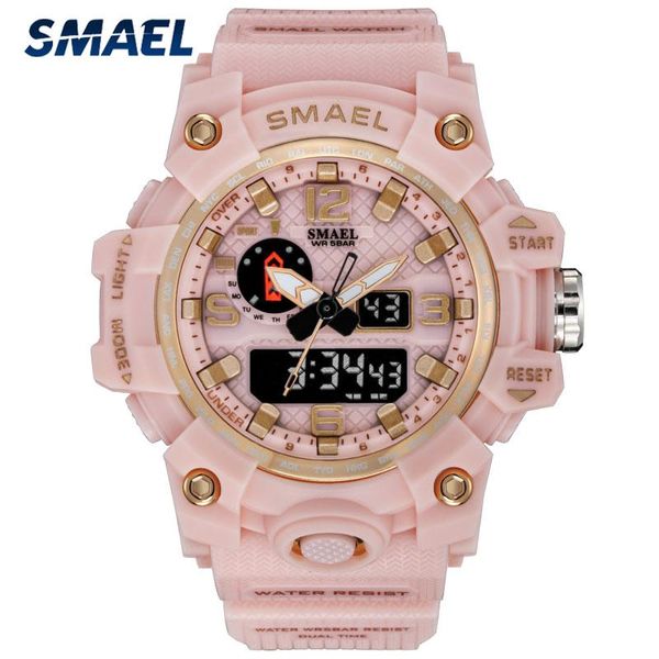 Нарученные часы Top Brand Analog Digital Watch Женщина модные роскошные водонепроницаемые спортивные женские наручные часы с двойным дисплеем Relogio fominino