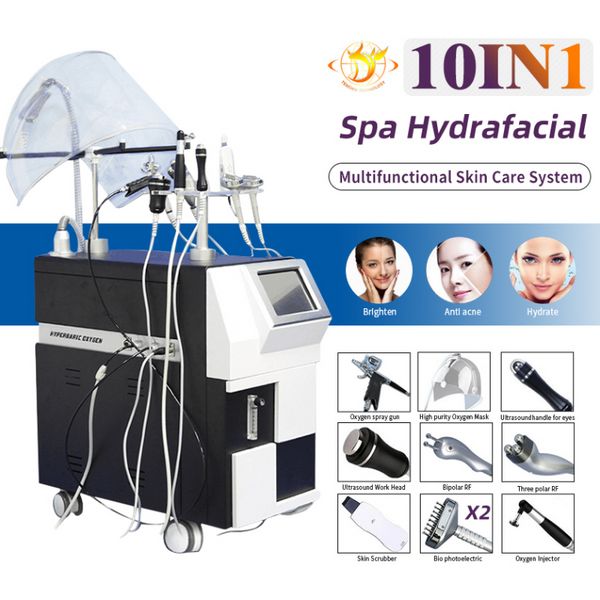 Microdermoabrasão pura oxigênio hidrelétrica de água facial Oxigênio O2 O2 Skin Care Equipment Beuaty Machine para Salon Use468