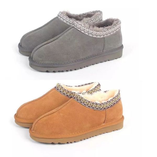 Designer Tasman Stivaletti invernali Stivali da neve in pelliccia Pantofola Tacco piatto Muli soffici Stivaletti in vera pelle Australia Stivaletti donna 35-44