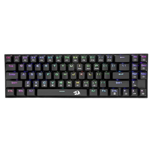 n K599 Беспроводная механическая игровая клавиатура 60% Compact без tenkey RGB Backlit Computer Keyboard Красные коммутаторы ПК Геймеры