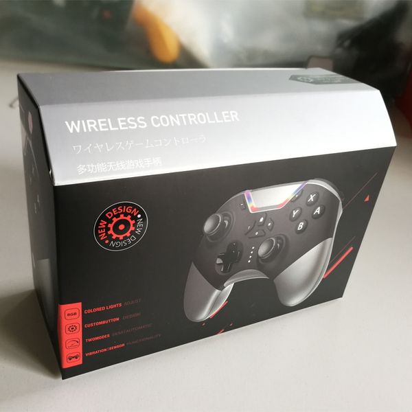 4 renk Kablosuz Bluetooth Gamepad Oyun Denetleyicisi Switch Console/Switch Lite/iOS Android Samrt Telefon/TV/PC/Araba Makine Oyunları Perakende Paketleme