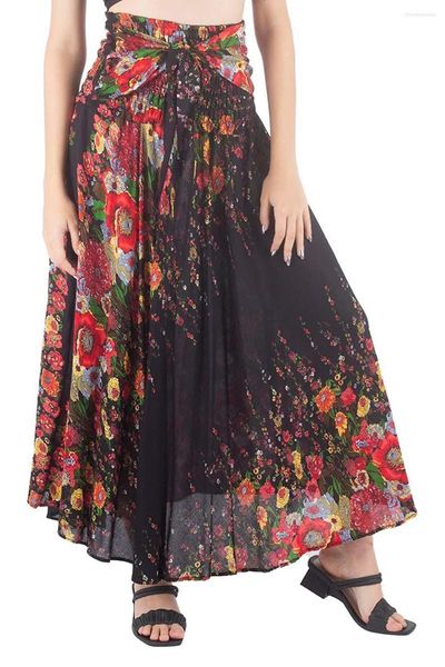 SAIRS MULHERES BOHEMIANO ESTILO SWIRT SKIRT DRESSO DE FIOS DE FIOS DE PLACA CASUAL BANQUET PROM VODO DE PROM S-L SMERTRO CASA DIREITA