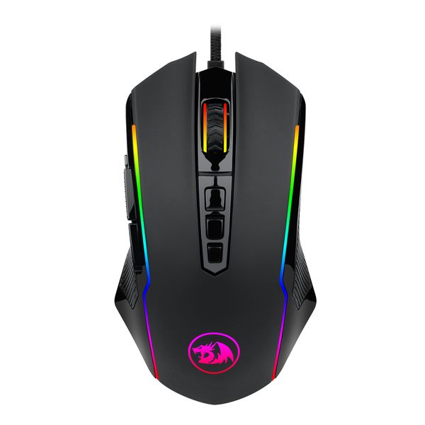 n M910 Gaming-Maus, 16,8 Millionen RGB-Farben, Hintergrundbeleuchtung, komfortabler Griff, 9 programmierbare Tasten, 12400 DPI, für Spielemäuse