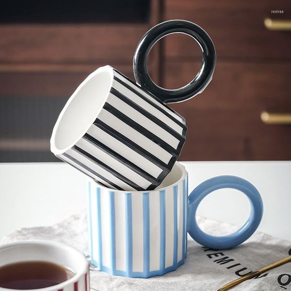 Tazze Tazza da caffè in ceramica artistica Tazza da caffè per tazze da tè Regali personalizzati originali Regalo di Natale Bicchieri da viaggio