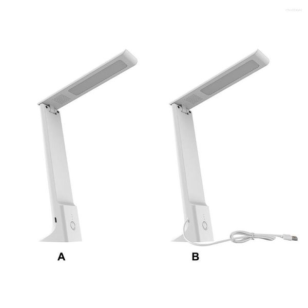 Lampade da tavolo Luci LED continuo 3W Lettura Scrivania da lavoro Cambia colore Illuminazione notturna da comodino portatile Ricarica domestica