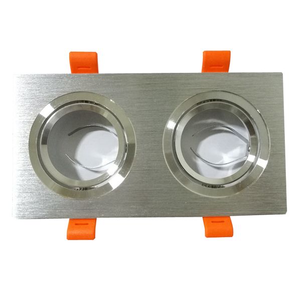 Einbau-Downlight, Zubehör für Einbauleuchten, Strahler, Metall, quadratischer Lichtrahmen, quadratische Leuchtenhalter, verstellbare Halogene, GU10, MR16, usalight