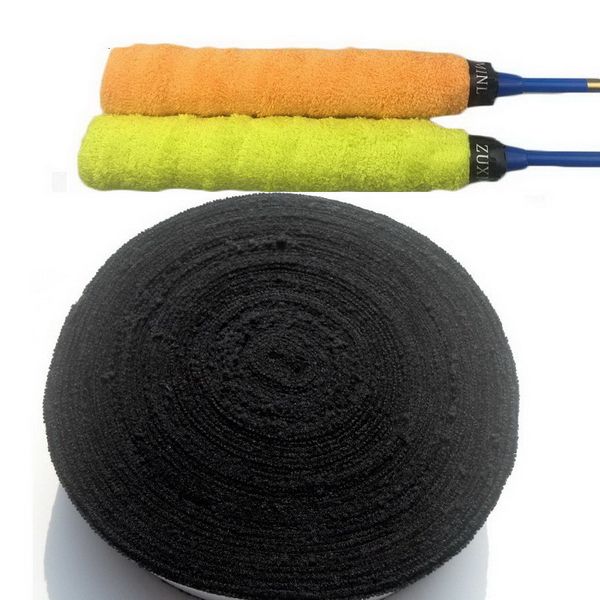 Bandada de suor 1 rolo 10 m Anti-Slip Towel Badminton Grip auto adesivo Banda de suor Tennis Overgrip Wrap para Racket Fishing Rod Sport Tape 230311