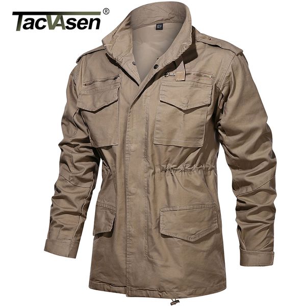 Jackets masculinos Tacvasen Exército Jaqueta de campo masculino Casaco de algodão militar parka Green Tactical Uniformes Windbreaker Casando roupas de coquetão 230311