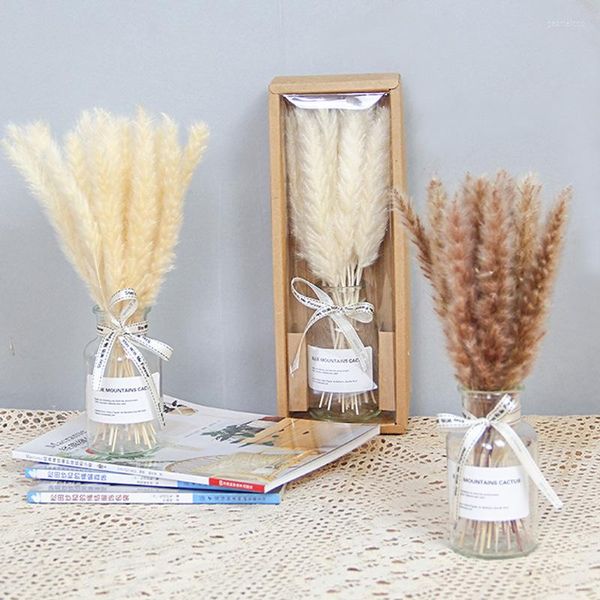 Flores decorativas pequenos produtos de buquê de bouquet vaso interno e externo decoração de desktop casamentos presentes em casa