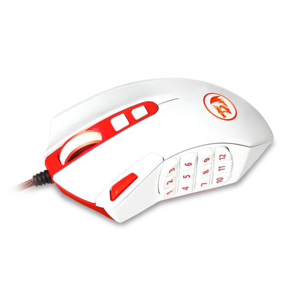 n M901 Perdition Mouse da gioco cablato Mouse MMO 24000 DPI 18 pulsanti programmabili Regolazione del peso per Windows PC Gamer