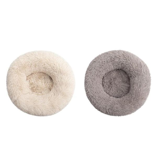 Mobili per letti per gatti 60CM Cuccia per cani calda per animali domestici Morbido lungo peluche Canile Rotondo Soffice tappetino Divano Casa Comodo cuscino per dormire per gatti Cani