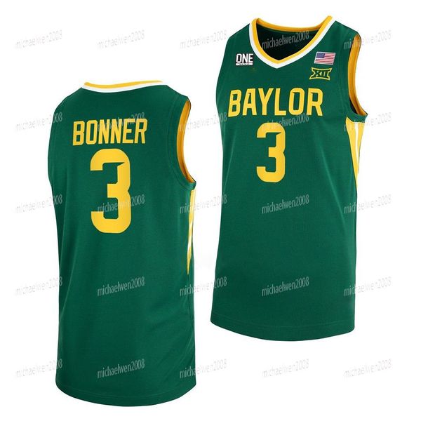 NCAA Baylor Bears College Basketball Jersey Jake Younkin Turner Flo Thamba Austin Sacks Josh Ojianwuna Zach Loveday Langston Love Caleb Lohner Dantwan Grimes Cryer