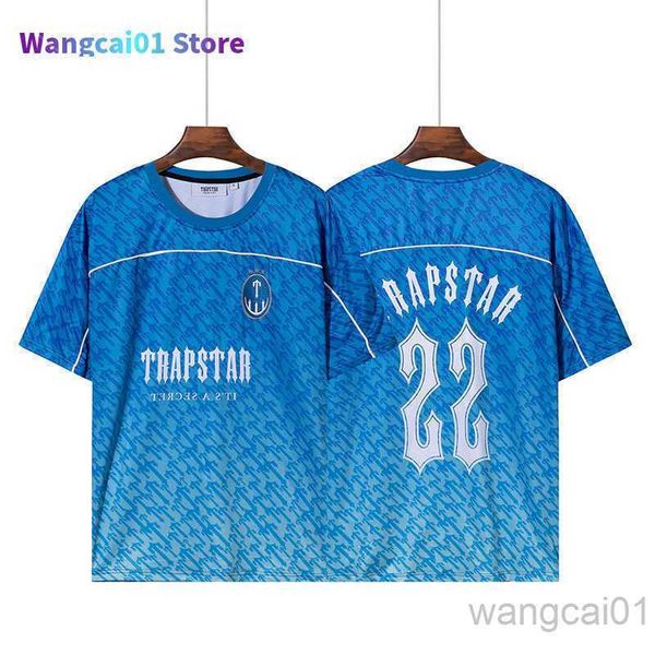 Wangcai01 Mens Camisetas Futebol Jerseys Trapstar Sty Camiseta Homens Mulheres Tranning Run Workout Causal Curto Seve Secagem Rápida Cool Rreshing T-shirt 0924h22