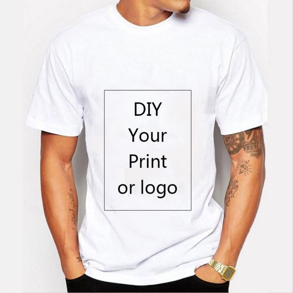 Camisetas masculinas Todo o logotipo T-shirt Diy Printing Homens Mulheres Moda Moda de Cotton Cottod Crianças Hip Hop Harajuku Roupas