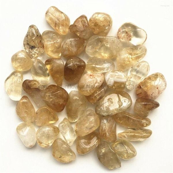Декоративные фигурки 2-4 см натуральные цитрин-кристал-камень гравийные кристаллы упаковывали камни медитация