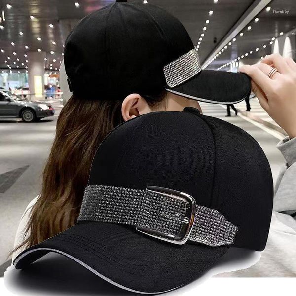 Cappellini da baseball 2023 Berretto da baseball in cotone con cintura di strass di lusso con paillettes per donna Uomo Cappello estivo da donna Snapback Cappelli Hip Hop Osso