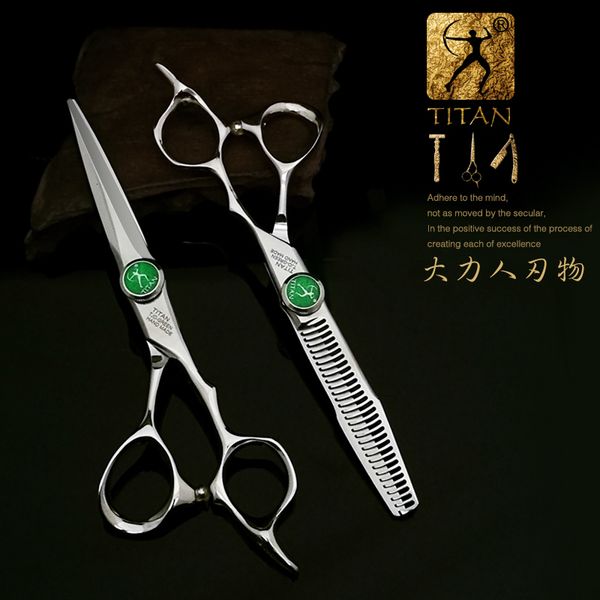 Haarschere Titan, Friseurschere, 6 Zoll, Haarschere, professionelle Friseurschere, Schneiden, Ausdünnen, Styling-Werkzeug, Friseurschere 230310