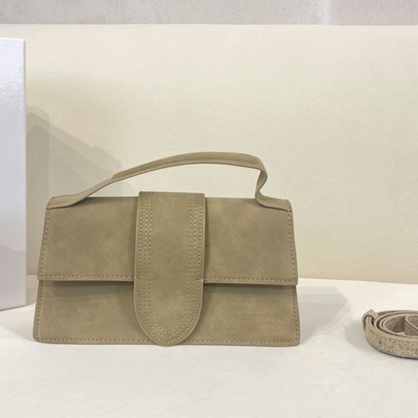 Borsa da donna di marca borsa da donna di design borsa da donna di lusso leggera borsa a tracolla portatile singola borsa a tracolla piccola borsa quadrata in velluto di daino