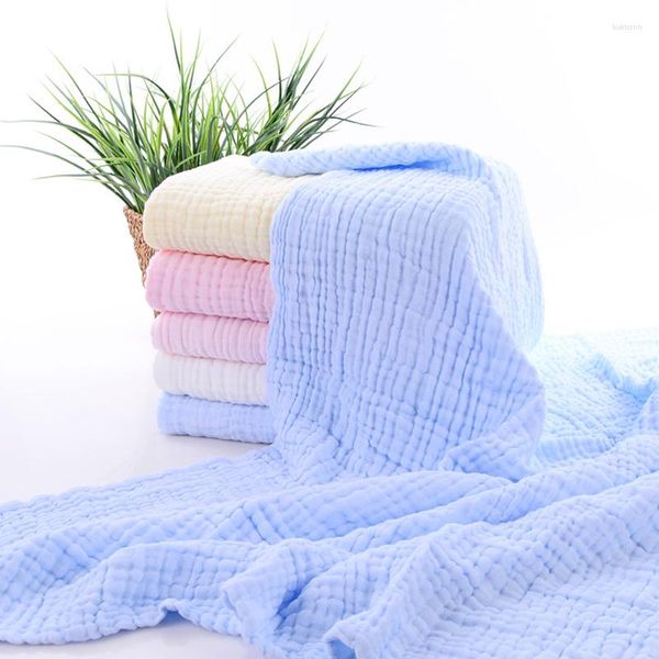 Одеяла, продаваемые в потере, чистое хлопковое одеяло для детского воздухопроницаемого 7 -й слои Мягкий младенец бросает 41x41 дюймовый лето