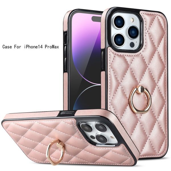 Fashion Luxurys Designers Case de telefone celular para iPhone14Pro Max Ring Protective Case Holster Adequado para Apple 13Pro Pequeno Incenso Caixa de telefone 12