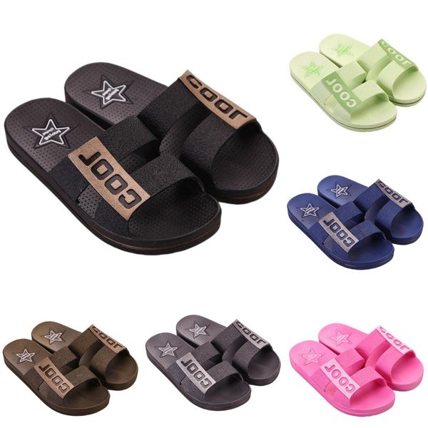 Slippers Indoor Outdoor Soft Blue Coffee Pink Red Women Men Men Shoes Beach Coast ванная комната сандалия 36-45