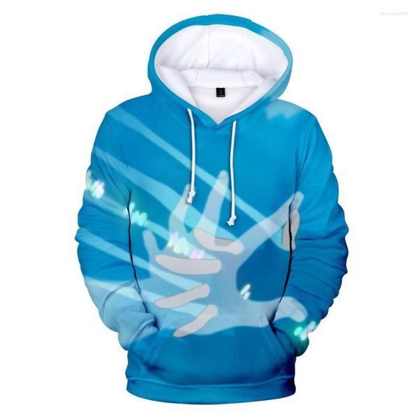 Erkek Hoodies 3D anime Ride Wave Boys/Kızlar Okyanus Hoodie Kişilik Hip Hop Çocuklar Çocuklar Uzun Kollu Beyaz Dış Giyim