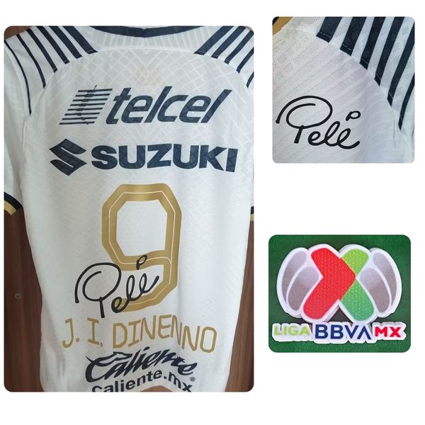 Американский колледж футбол 2023 Pele Signature Camiseta Dinenno Salvio Diogo Player Issue Sports Jersey