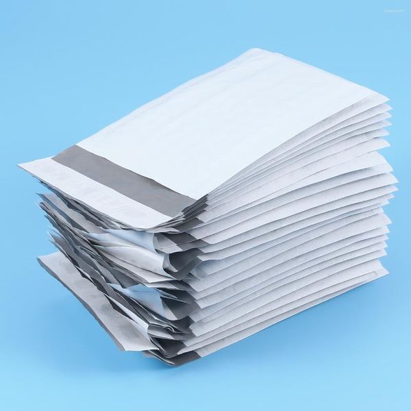 Embrulho de presente 50 PCs Vellum envelopes sacos bolhas kraft Mailer Decorative Poly Mailers preenchimento