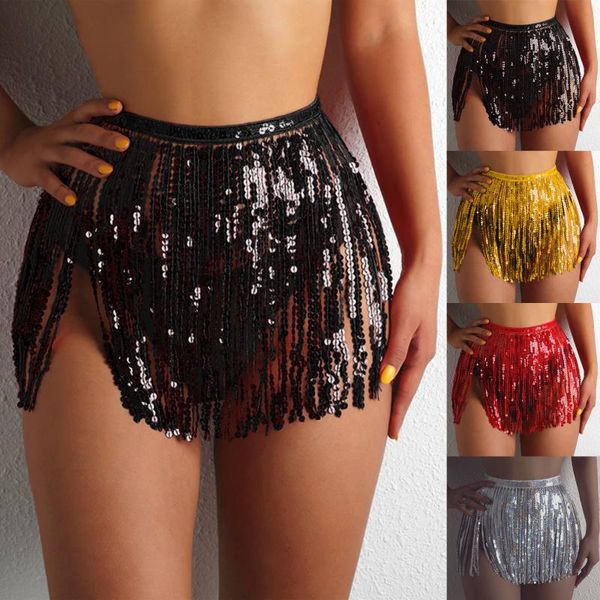 Chaução alta feminina Coloque a cintura Salia Mulheres Women Fringe Cobrining Up Wrap Biquini Biquini Brons Ships para L5women's