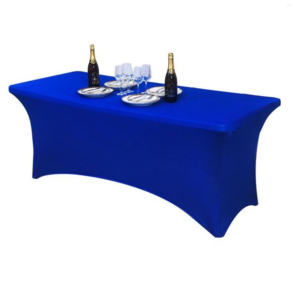 Taça de mesa de mesa retangular elástica elástica toalha de beleza Capa de massagem de massagem alta festa de casamento el bistro spandex