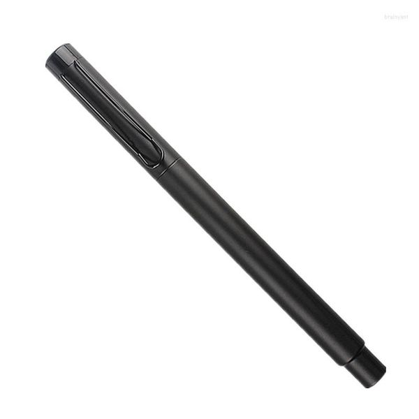 Luxo Mette Black Metal Ballpons School Business Office Signature Roller Pen Writing Ballpen Student Stationery Supplies
