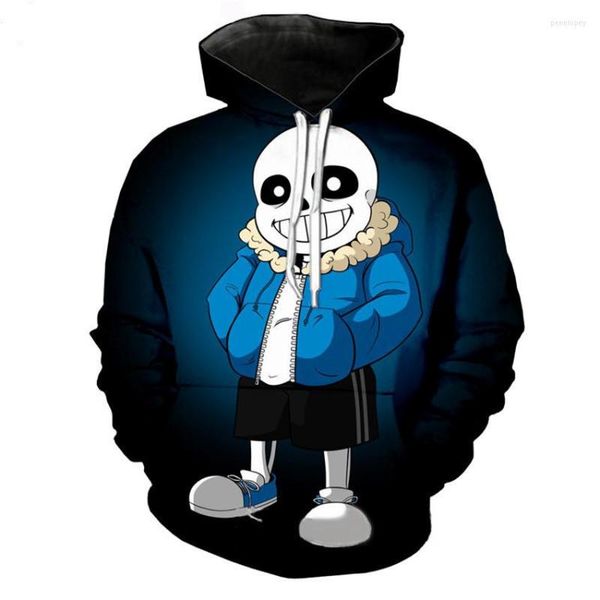 Erkek Hoodies Oyunu Undertale Cosplay Kostüm Rolü Sans ve Frisk Cos Unisex Rahat Giyim Ceket Kapşonlu Ceket Günlük Yaşam 3D Hoodie