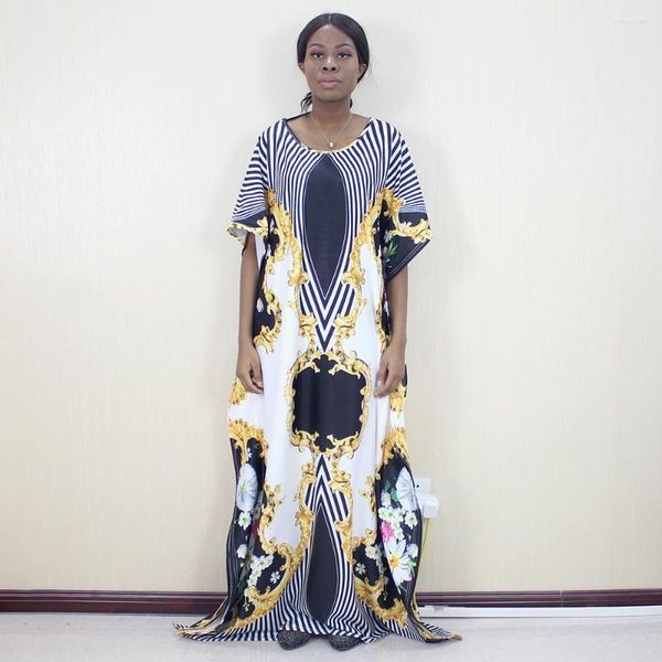 Ethnische Kleidung 2023 Herbst Frauen Blume Gedruckt Oansatz Maxi Kleid African Dashiki Kleider Für Mama