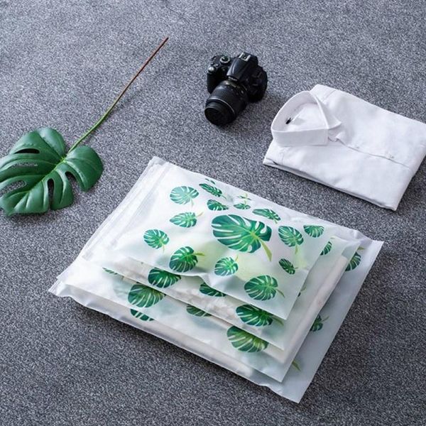 Aufbewahrungsbeutel Pflanze Transparente Reiseverpackungstasche Kosmetik Frauen PVC Kleine große Toilettenartikel Waschset Schönheit Bad Make-up Beutel Set