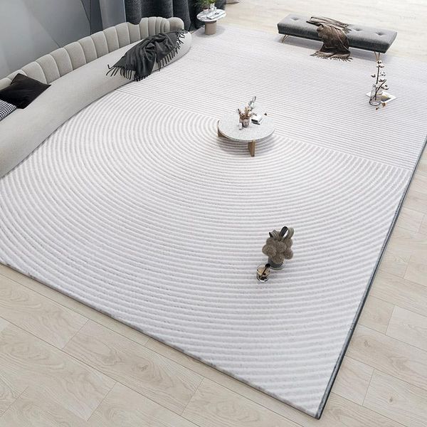 Ковры премиум -класса просты для гостиной домашний декор коврики спальня диван диван журнальный столик коврик